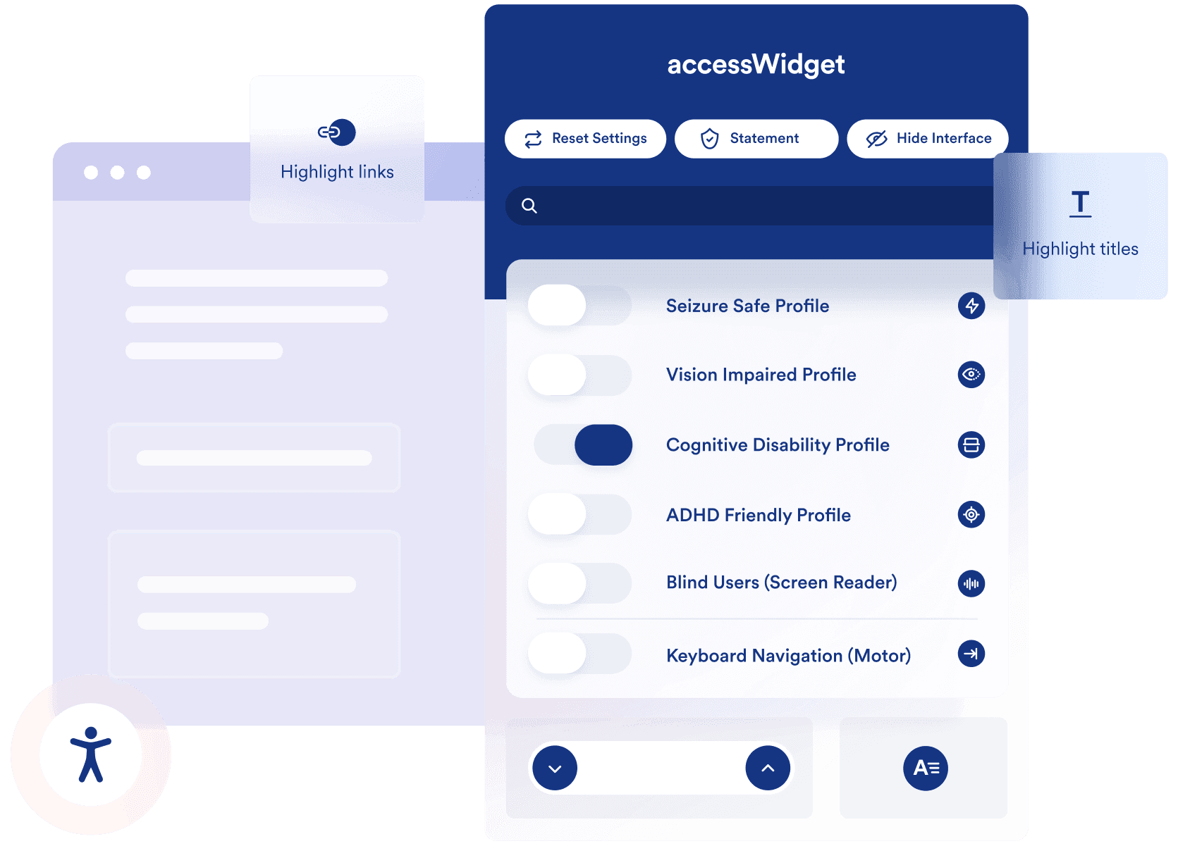 Bakklog accessibility software